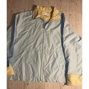 Bonnie Evans Women’s Light Blue Hooded Zip Jacket Size L